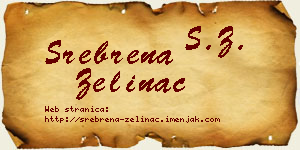 Srebrena Zelinac vizit kartica